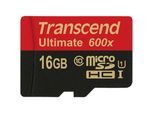 Transcend microSDHC MLC 16GB Class 10 UHS-I 600x + SD-Adapter