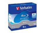 1x5 Verbatim BD-R Blu-Ray 25GB 6x Speed Jewel Case