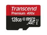 Transcend microSDXC 128GB Class 10 UHS-I 400x + SD Adapter