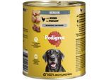 Pedigree Nassfutter Hund Senior, Huhn, in Pastete 12x800 g