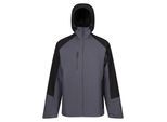 Regatta Heren X-Pro Beacon Contrast Detail Waterdichte Jas (Afdichting Grijs/Zwart)