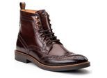 Base London Bristol Leren Heren Bruine Brogues Schoenen