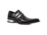 New Rock Newman-Schuhe aus schwarzem Leder mit Schnalle – M-2246-S14
