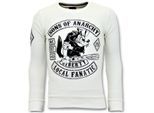 Local Fanatic Rhinestones sweater sons of anarchy trui
