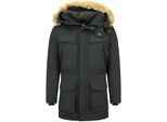 Enos Lange parka jas met bontkraag - Winterjas