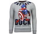 Local Fanatic Captain duck rhinestone sweater