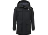 Enos Lange parka jas met capuchon