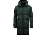 Local Fanatic Lange puffer winterjas met capuchon 3361