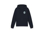 Lyle and Scott Borders lable grafic hoodie navy