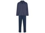JBS Heren pyjama set lang gestreept met knoopsluiting