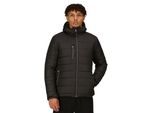 Regatta Heren Navigate Thermische Hooded Jacket (Zwart/Seal Grijs)