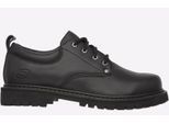 Skechers Tom Cats Zwarte Leren Veterschoenen Voor Heren