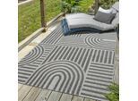 Muratap Berlin outdoor japandi - vloerkleed binnen en buiten laagpolig tapijt tuin- 200x290 cm