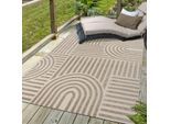 Muratap Berlin outdoor japandi - vloerkleed binnen en buiten laagpolig tapijt tuin- 200x290 cm