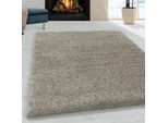 Muratap Monaco soft shaggy hoogpolig vloerkleed beige- 300x400 cm