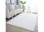 Muratap Pouffy fluffy hoogpolig vloerkleed uni kleur - woonkamer tapijt