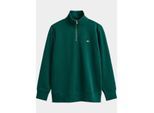 Gant Half zip sweater heren shield sweatshirt met korte r 2008005/373