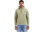 No Excess Sweater hooded brushed light moss