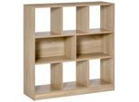 4goodz Boekenkast 8 vakken 30x 97,5x100 cm eikenlook