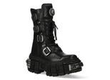 New Rock halfhoge gotische leren laarzen-WALL1473-S3