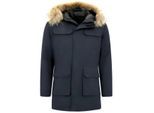Enos Parka winterjas met grote echte bontkraag