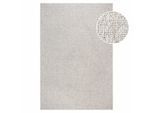 Muratap Lora plus laagpolig effen vloerkleed geweven design beige creme- 160x230 cm