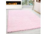 Muratap Basic shaggy vloerkleed roze hoogpolig- 300x400 cm