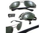 Rayban Zonnebril 3445 Gunmetal Groen 004