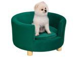 4goodz Katten- en hondenbank met houten poten 64x37 cm
