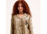Juicy Couture Tamzin cheetah satin shirt & pant set