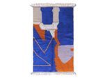 AFK Living Origineel berbertapijt in grafische stijl van wol 155 x 248 cm