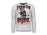 Local Fanatic Terror duck rhinestone sweater