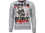Local Fanatic Terror duck rhinestone sweater
