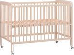 Beistellbett FILLIKID "Nena", Baby, Gr. Liegefläche B/L: 60cm x 120cm, kein Härtegrad, champagner, Massivholz, Babybetten, Made in Europe