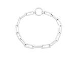 Charm-Armband TAMARIS "Schmuck Geschenk Edelstahl Charm Armkette The Link Chain", silber (edelstahlfarben), Armbänder, Damen, 18cm, Edelstahl, Charm-Armband