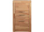 Kommode VOGL MÖBELFABRIK "Toronto", beige (kernbuche teilmassiv), B:57cm H:98cm T:35cm, Sideboards, Kommode, in 2 Breiten, teilmassiv, Rahmenoptik, Made in Germany