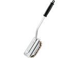 Grillbürste RÖSLE "Grillrost-Reinigungsbürste SlideX Brass", silber, B:8,5cm H:8,5cm L:47cm, Edelstahl, Messing, Polypropylen, Reinigungsbürsten, Grillbürste, Bürste austauschbar