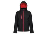 Regatta Heren Venturer 3-laags membraan Soft Shell Jas (Zwart/Rood)