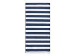 Regatta Gestreepte microvezel strandhanddoek (Wit/Zwaar)