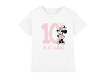 Disney Kinderen/Kinderen Minnie Mouse 10e Verjaardag T-Shirt (Wit)