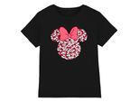 Disney Kinderen/Kinderen Minnie Mouse Hart Oren Silhouet Valentijnsdag T-Shirt (Zwart)