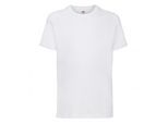 Fruit Of The Loom Kinder Unisex Valueweight T-shirt Korte Mouwen (2 stuks) (Wit)