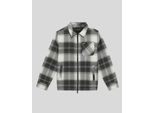 Lyle & Scott jongens geborsteld ruitenjack - zwart