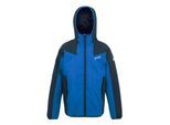 Regatta Volcanics Reflecterende Waterdichte Jas voor Kinderen/Kinderen (Marine/Snorkelblauw)