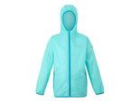 Regatta Groot Buitenshuis Kinderen/Kinderen Lever II Packaway Rain Jacket (Aruba Blauw/Exotische Pluim)