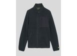 Lyle & Scott jongens nylon fleece jack - marineblauw