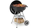 tectake® Kugelgrill, mit 2 Rädern, abnehmbare Ascheschale, Ø Rost 41,5 cm