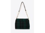 Wittchen Dames Bouclé Messenger Bag in Zwart en Groen Polyester
