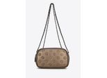 Wittchen Dames Leren Crossbody Tas met Gouden Ketting, Natuurlijk Leer