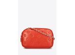 Wittchen Dames Leren Crossbody Tas met Ketting, Oranje, Natuurlijk Leer